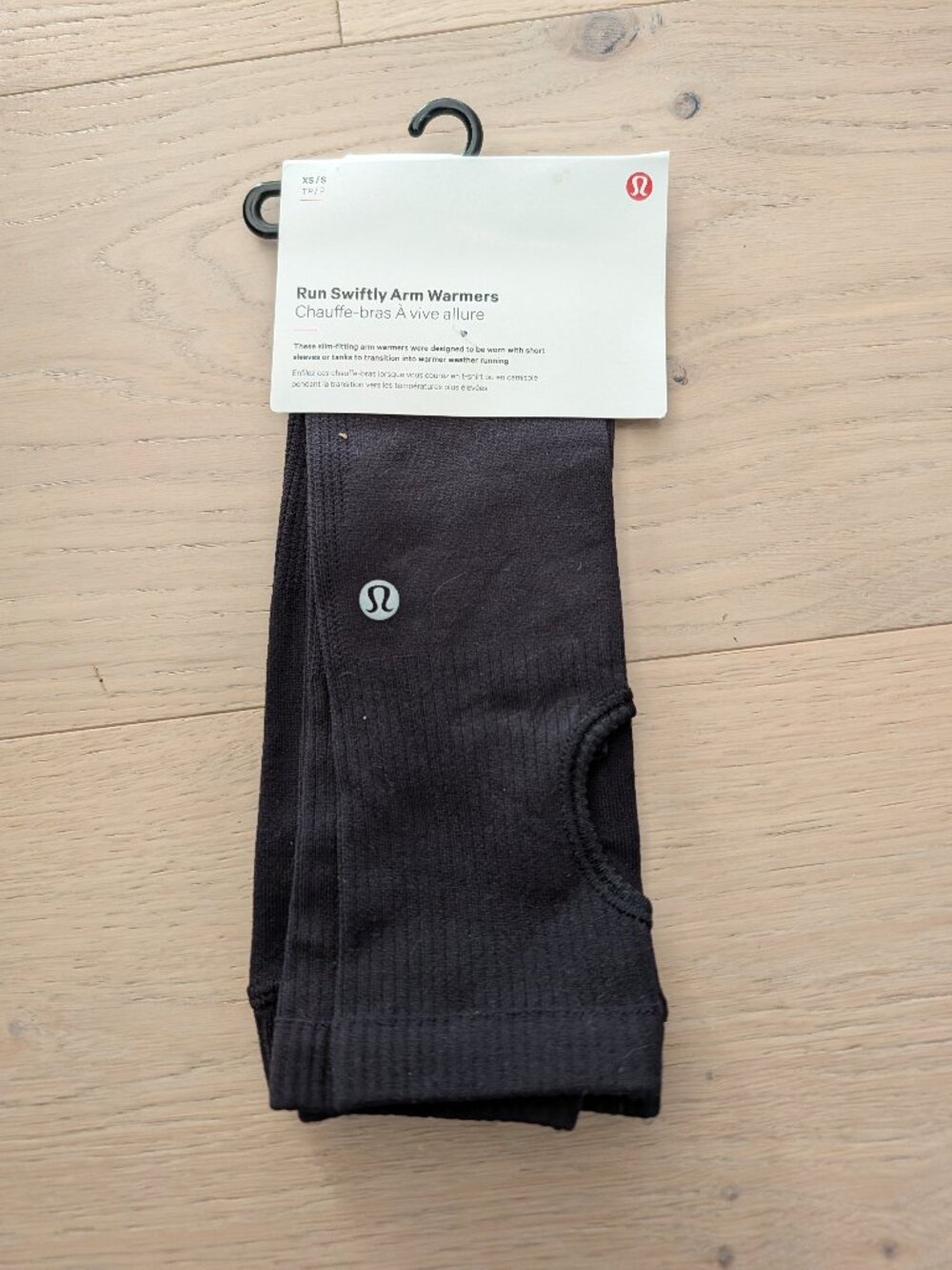 lululemon Run Swiftly Arm Warmers Black XS/S NWT Running